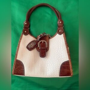 Rosetti Brown and white Handbag